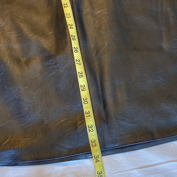 Eclipse black pleather shirt Sz small NWTs. Perfect for fall & winter! Versatile - Picture 7 of 9